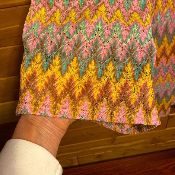 Geometric Bell Dress with Front Lace-Up Detail - Picture 4 of 7